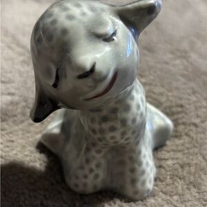 Salt Shaker Vintage Vantellingen ~ Gray Lamb Salt Shaker W/Stopper . PatPend